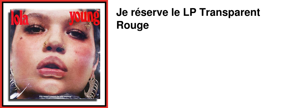 Je r�serve le LP Transparent Rouge